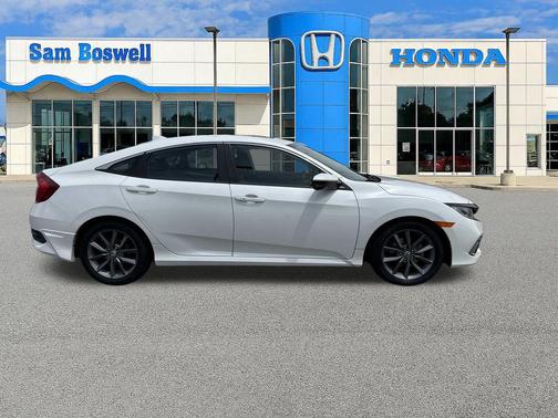 Platinum White Pearl 2019 Honda Civic EX-L