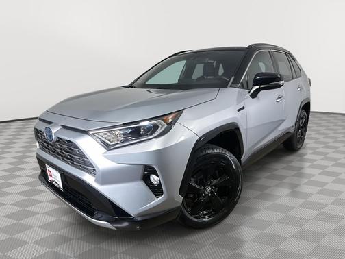 Silver Sky Metallic w/Midnight Black Roof 2020 Toyota RAV4 Hybrid SE