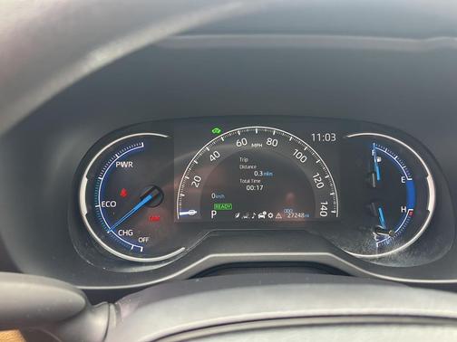 Midnight Black Metallic 2025 Toyota RAV4 Hybrid LE
