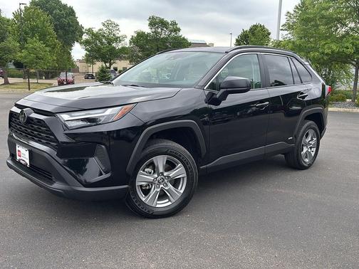 Midnight Black Metallic 2025 Toyota RAV4 Hybrid LE