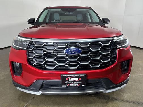 Rapid Red Metallic Tinted Clearcoat 2025 Ford Explorer Platinum