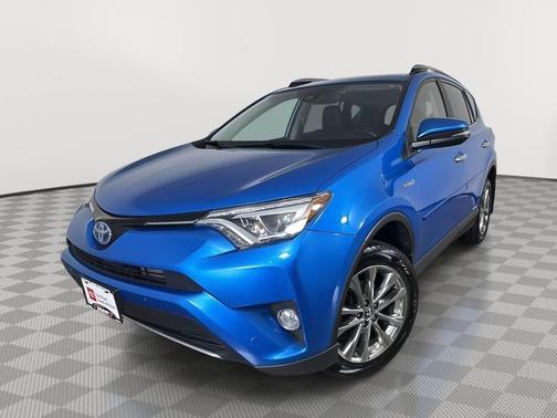 Electric Storm Blue 2017 Toyota RAV4 Hybrid Limited