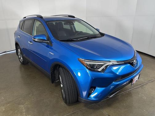 Electric Storm Blue 2017 Toyota RAV4 Hybrid Limited