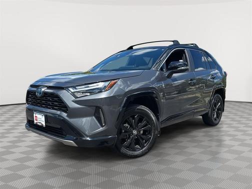 Magnetic Gray Metallic/Midnight Black Metallic 2024 Toyota RAV4 Hybrid SE