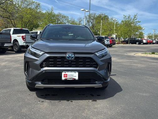 Magnetic Gray Metallic/Midnight Black Metallic 2022 Toyota RAV4 Hybrid SE