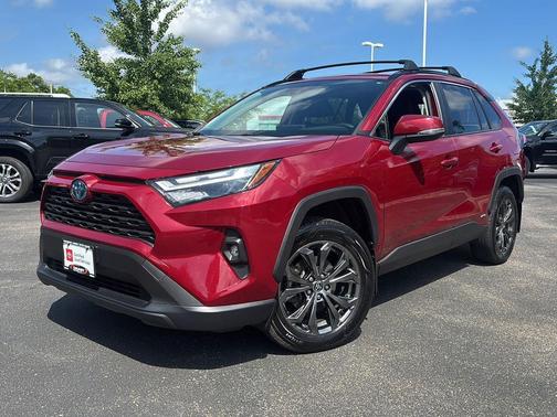 Ruby Flare Pearl 2022 Toyota RAV4 Hybrid XLE Premium