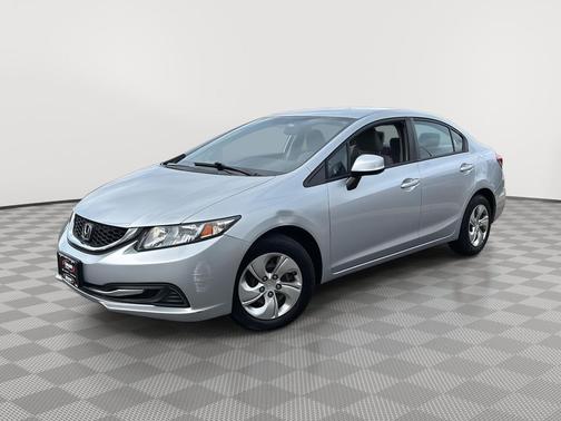 Alabaster Silver Metallic 2013 Honda Civic LX
