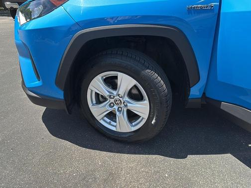 Blue Flame 2021 Toyota RAV4 Hybrid LE