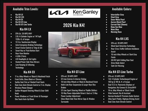 2026 Kia K4 