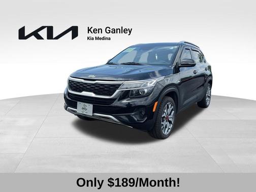 Cherry Black 2021 Kia Seltos S