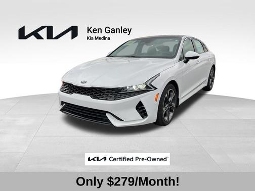 Glacial White Pearl 2021 Kia K5 EX