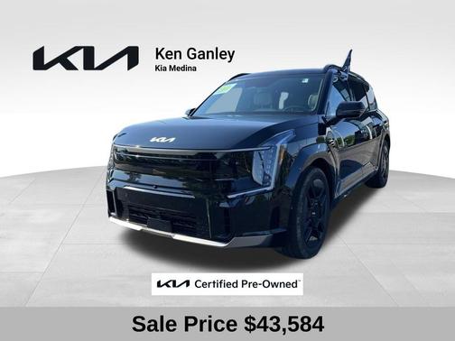 Aurora Black Pearl 2024 Kia EV9 GT-Line
