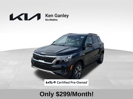 Cherry Black 2023 Kia Seltos EX