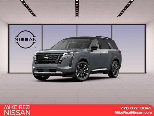 Boulder Gray Metallic 2026 Nissan Pathfinder Platinum