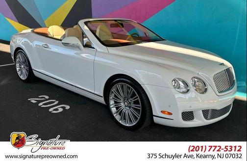 White 2010 Bentley Continental GTC Speed