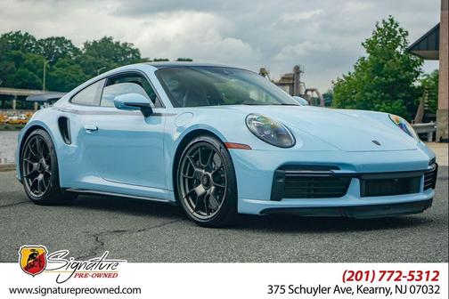 Gentian Blue Metallic 2025 Porsche 911 Turbo