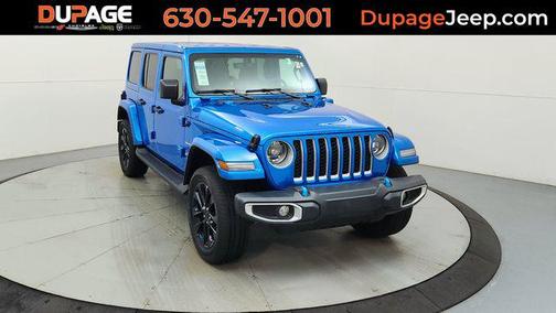 Hydro Blue Pearlcoat 2023 Jeep Wrangler 4xe Sahara