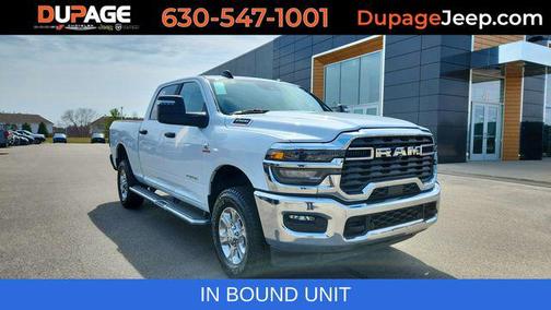Bright White Clearcoat 2025 RAM 2500 Big Horn Crew Cab 4x4 6'4' Box