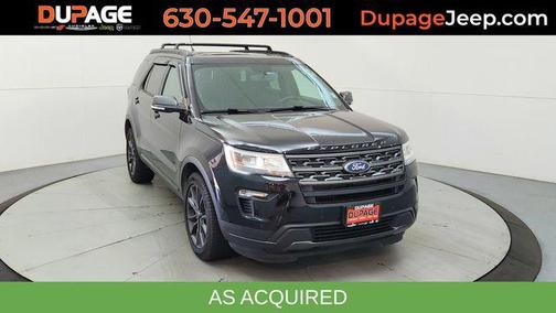 SHADOW BLACK 2018 Ford Explorer XLT