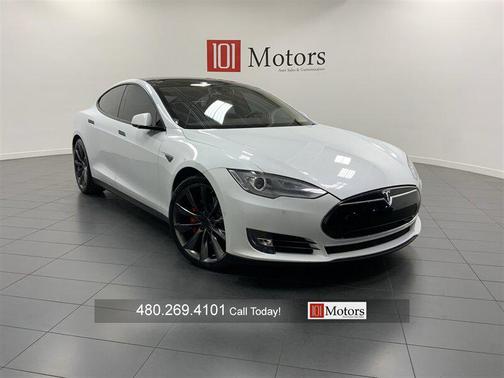 White 2014 Tesla Model S P85D