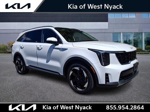 Snow White Pearl 2025 Kia Sorento Hybrid EX