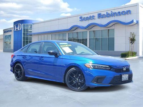 Aegean Blue Metallic 2024 Honda Civic Sport