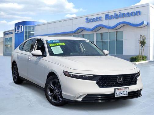 Platinum White Pearl 2023 Honda Accord EX