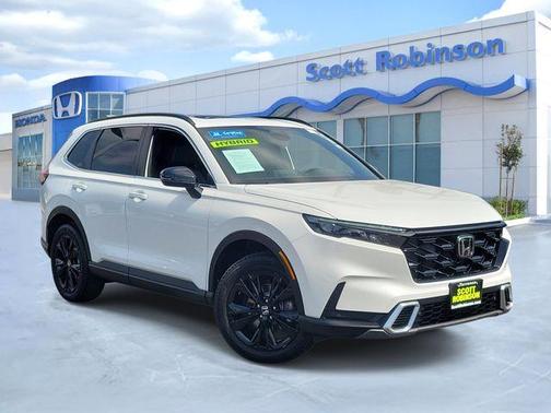Platinum White Pearl 2024 Honda CR-V Hybrid Sport Touring