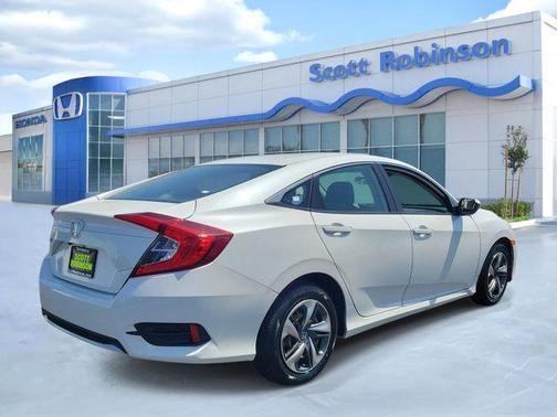 Platinum White Pearl 2020 Honda Civic LX