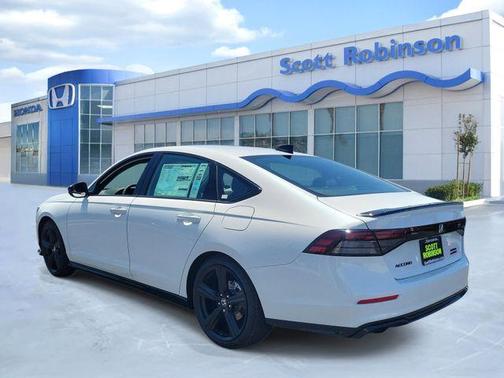 Platinum White Pearl 2026 Honda Accord Hybrid Sport-L