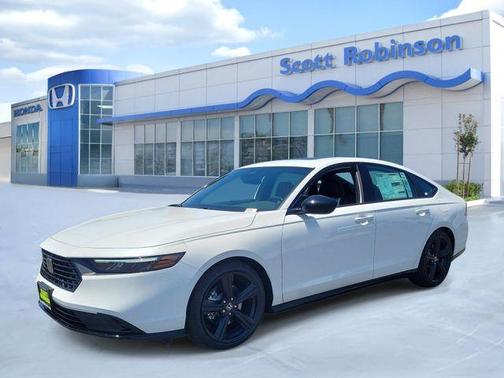 Platinum White Pearl 2026 Honda Accord Hybrid Sport-L