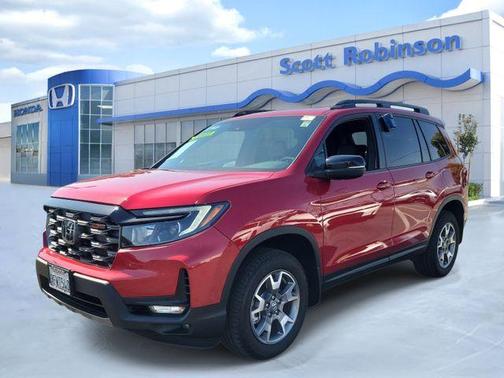 Radiant Red Metallic II 2023 Honda Passport TrailSport