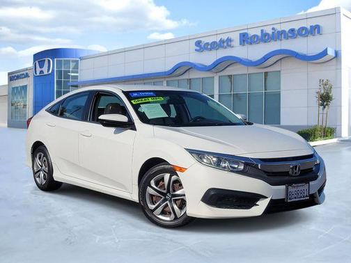 Taffeta White 2018 Honda Civic LX