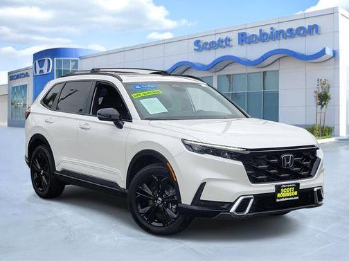 Platinum White Pearl 2026 Honda CR-V Hybrid Sport Touring