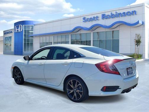 Platinum White Pearl 2019 Honda Civic Sport