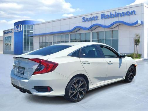 Platinum White Pearl 2019 Honda Civic Sport