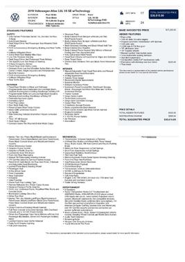 2019 Volkswagen Atlas 3.6L SE w/Technology