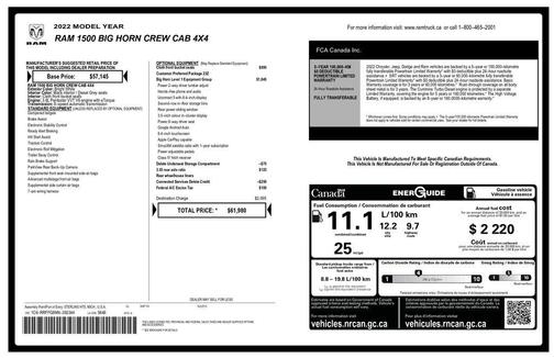 Bright White Clearcoat 2022 RAM 1500 Big Horn/Lone Star