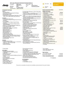 2016 Jeep Wrangler Unlimited Rubicon