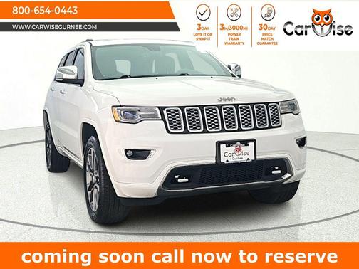Bright White Clearcoat 2018 Jeep Grand Cherokee Overland