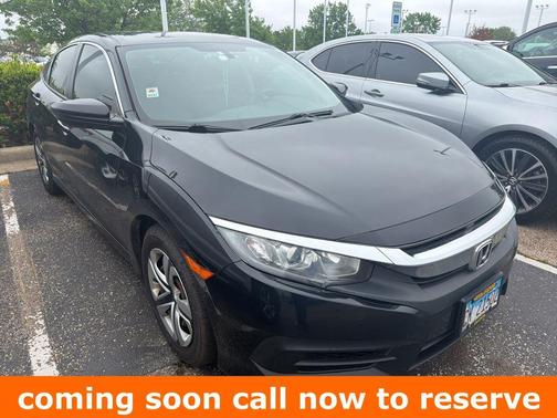 Crystal Black Pearl 2017 Honda Civic LX