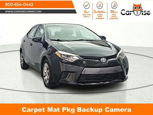Black Sand 2015 Toyota Corolla S Premium