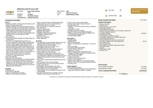 Mosaic Black Metallic 2020 Chevrolet Traverse LT Leather