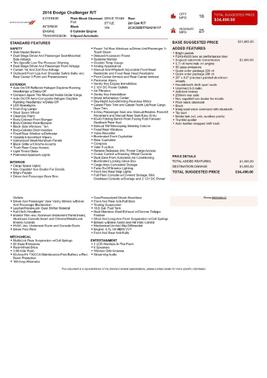 2016 Dodge Challenger R/T