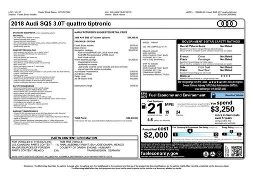2018 Audi SQ5 3.0T Premium Plus
