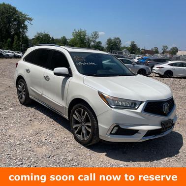 White Diamond Pearl 2019 Acura MDX 3.5L w/Advance Package