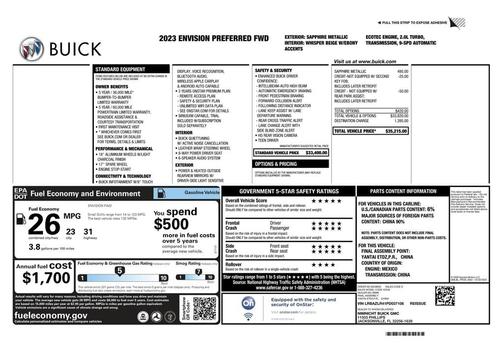 2023 Buick Envision Preferred FWD