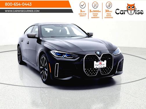 Black Sapphire Metallic 2022 BMW i4 Gran Coupe M50