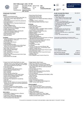 2023 Volkswagen Jetta 1.5T SE