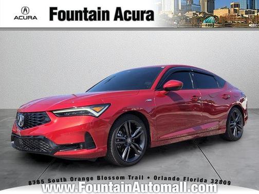 Performance Red Pearl 2025 Acura Integra A-Spec